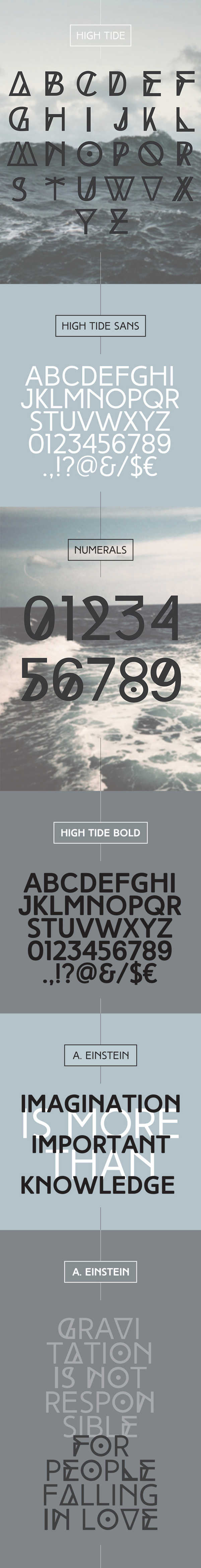 high tide free typeface
