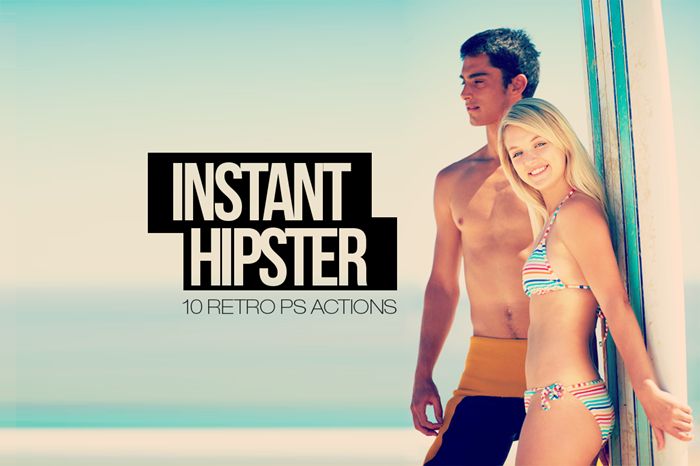 instant hipster actions photoshop