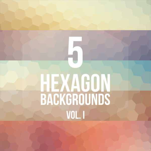 5 hexagon backgrounds